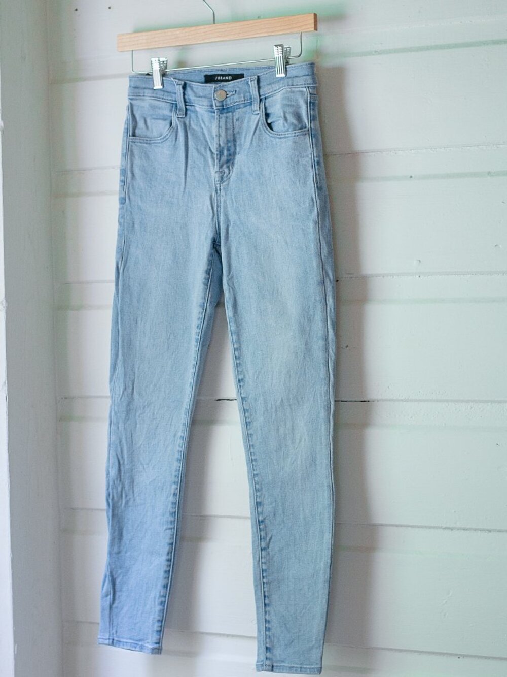 J Brand High Rise Light Wash Skinny Jeans Size 26